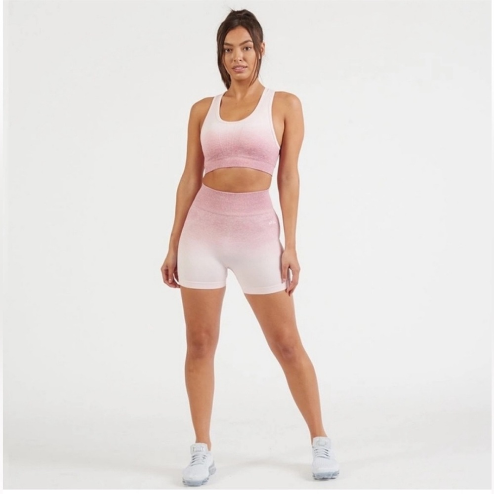 AYBL  Pink Ombre Seamless Shorts Size M